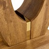 INFURNIC Coffee Tables Modern Minimalist MDF Coffee Table with Wood Texture Sticker Decorative Strips for Living Room, Brown, 23.6"*23.6"*21.3" - 3 of 4