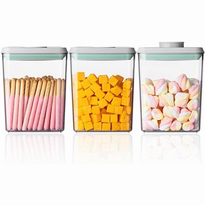 Paaaawaters Airtight Food Storage Container Sets with Lids 6Pcs Pop Containers for Kitchen Pantry