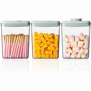 Paaaawaters Airtight Food Storage Container Sets with Lids 6Pcs Pop Containers for Kitchen Pantry - 1 of 4