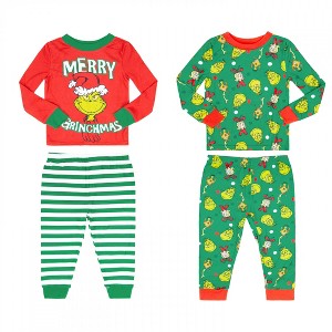 Kids The Grinch Merry Grinchmas Pajamas 2-Pack - 18 Months - 1 of 4