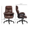 TiramisuBest PU Leather Office Chair for Big and Tall (400lb) with Adjustment - 3 of 4