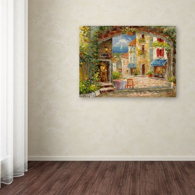 Capri Isle Impressionist Landscape Canvas Painting