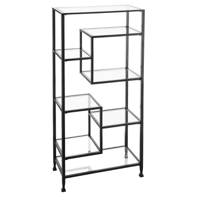 68" Jamel Bookcase Matte Black - Aiden Lane