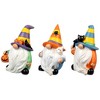 Northlight Black Cat, Ghost and Jack-O-Lantern Halloween Gnome Figurines -  6" - Set of 3 - 3 of 4