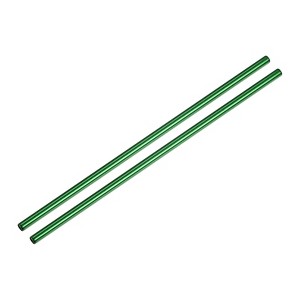 Unique Bargains Smooth Large Cocktail Coffee Juice Reusable Metal Straw 2 Pcs - 1 of 3