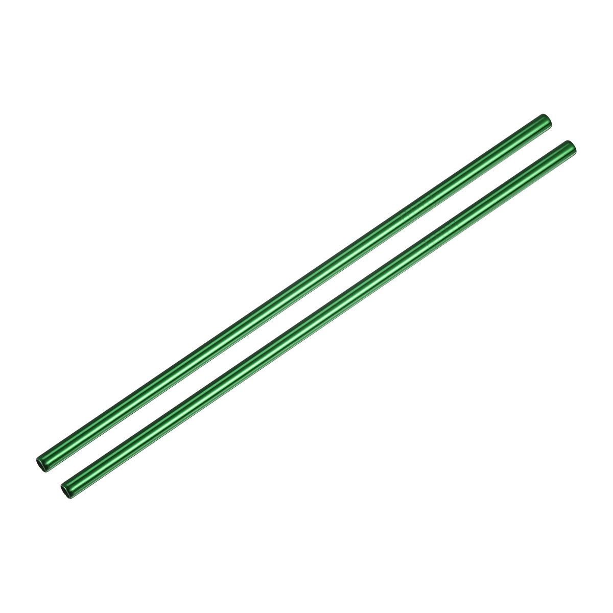 Unique Bargains Smooth Large Cocktail Coffee Juice Reusable Metal Straw 2 Pcs - thumbnail 8