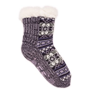 MUK LUKS Women's Pieced Cabin Sox (1 Pair Pack) - 1 of 2