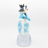 Roman 9.5" Lighted Swirl Snowman with Rotating Snowflake - 4 of 4