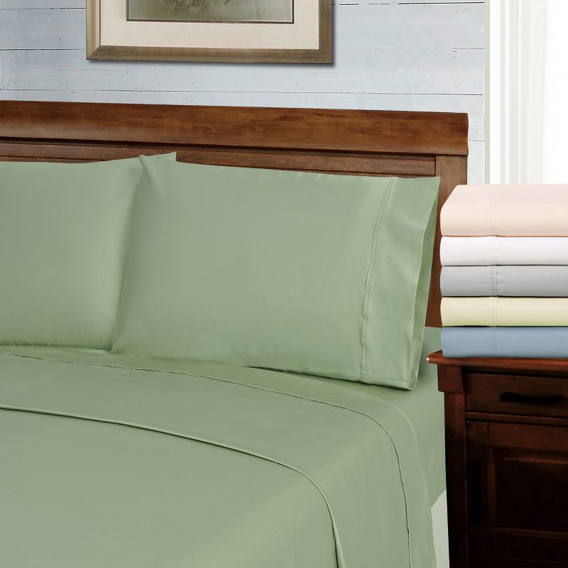 1000 Thread Count Solid Lyocell-Blend Pillowcase Set by Blue Nile Mills, 3 of 4