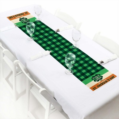 Big Dot of Happiness St. Patrick's Day - Petite Saint Patty's Day Party Paper Table Runner - 12 x 60 inches