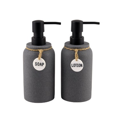 Canby Ceramic Soap Pump Gray - Threshold™