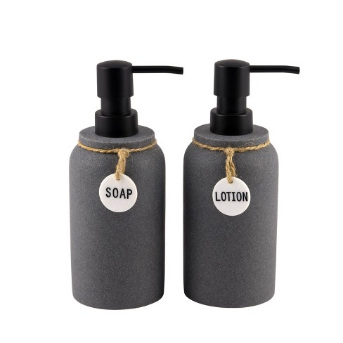 Soap and deals lotion dispenser set