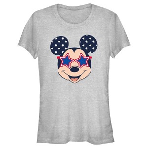 Junior's Women Mickey & Friends Star Sunglasses T-Shirt - 1 of 4