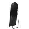 Stylish Metal Floor Mirror: 65x22 Inch Arch Design - 4 of 4
