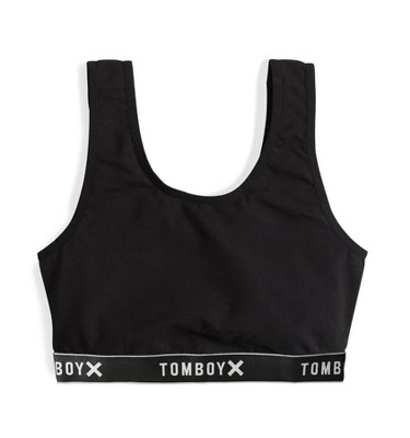 Tomboyx Essentials Soft Bra, Cotton Scoop-neck Wireless X= Black 5x Large :  Target