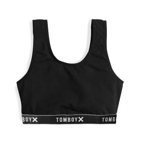 Tomboyx Sports Bra, Athletic Racerback Built-in Pocket, Wirefree Athletic  Top,womens Plus Size Inclusive Bras, (xs-6x) Black X Small : Target