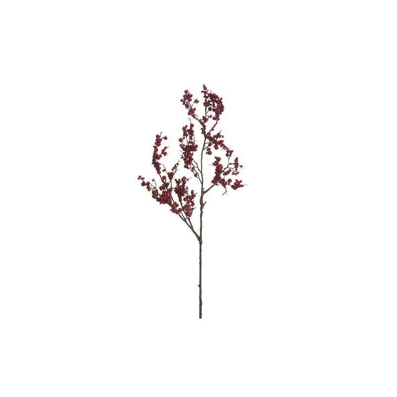 Allstate Floral 26" Red Mini Berry Artificial Decorative Spray, 1 of 2