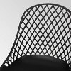 Lily 4pk Resin Modern Dining Chairs - Black - Christopher Knight Home: Weather-Resistant, Polypropylene Frame, Armless Design - 4 of 4