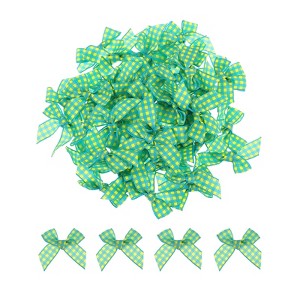 Unique Bargains Fabric Sewing DIY Gift Packaging Accessories Satin Mini Ribbon Bows 50 Pcs - 1 of 4