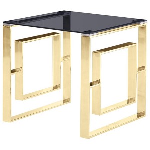 Best Master Furniture,Mallory Stainless Steel End Table - 1 of 1