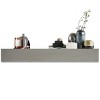 SEVOBAL Decorative Wall Shelf 60'' Floating Fireplace Mantel Solid Fir Wood Shelf for Living Room and Home Decor, Gray, 60"*9"*6" - 4 of 4