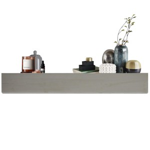 SEVOBAL Decorative Wall Shelf 72'' Floating Fireplace Mantel Solid Fir Wood Shelf for Living Room and Home Decor, Gray, 72"*9"*6" - 1 of 4