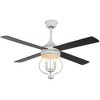 Bella Depot 52" Farmhouse Brown Wood Ceiling Fan 6-Speed Reversible Blades with Remote Control and Light Kit(Bulbs not Included) - 3 of 4