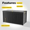 Chic Crate-150-Gal Water Resistant Resin Lockable Deck Box - 2 of 4