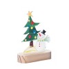 Transpac Acrylic 7.87 in. Multicolor Christmas Tree Snowman Shaped Table Sign - 3 of 4