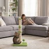 BestMassage Cat Scratcher Post with Durable Sisal & Interactive Hanging Toys for Indoor Cats 22in/33in Tall - 2 of 4