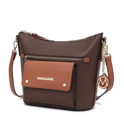 MKF Collection Serenity Color Block Vegan Leather Women’s Crossbody Bag by Mia K