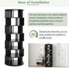 23.6'' Rotating 7-Tier Shoe Rack, 5-Grid Layer Tower, 360� Spin Organizer for Entryway & Living Room - 2 of 3