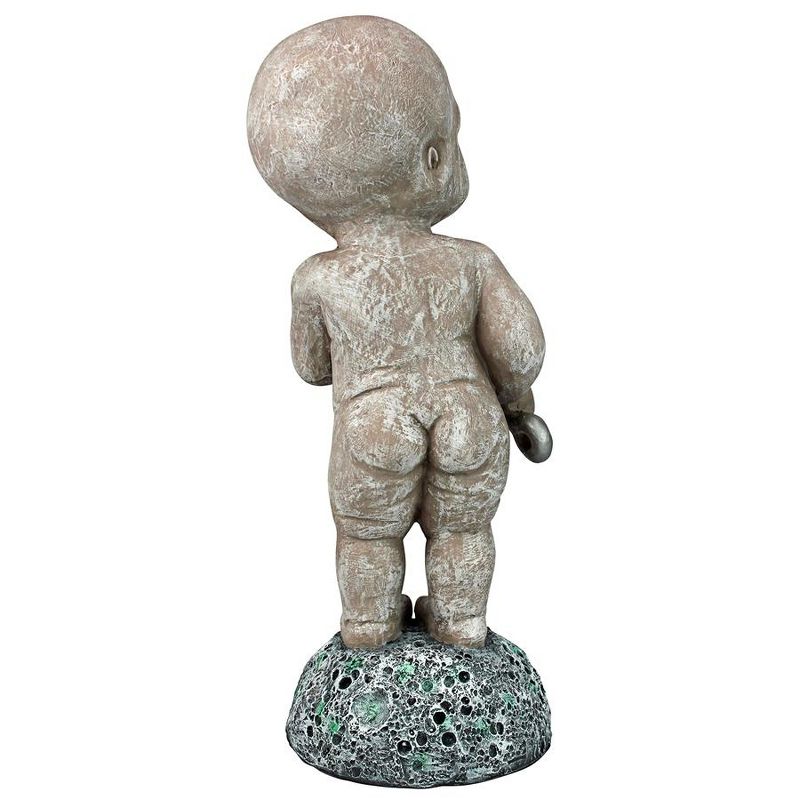Design Toscano Zeta the Toddler Gray, Roswellian Baby Alien Statue, 5 of 8