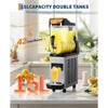 Garvee Commercial Slushy Machine, 450W Stainless Steel Slushie Maker, Fast Cooling & Low-Noise, Auto-Clean for Restaurants, Cafes, Food Trucks - 2 of 4