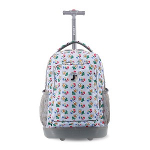 JWorld Sunny Kids' 20" Rolling Backpack - Every Daisy - 1 of 3