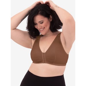 Leading Lady The Meryl - Cotton Front-Closure Comfort & Sleep Bra - 1 of 4