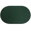 Alpine Collection Burgundy Stripe 100% Polypropylene Durable & Stain Resistant Double Sided Reversible Indoor Area Utility Oval Rug - 2 of 4