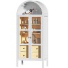 72" Tall Auto Sensor Light Arched Cabinet - 2 of 4