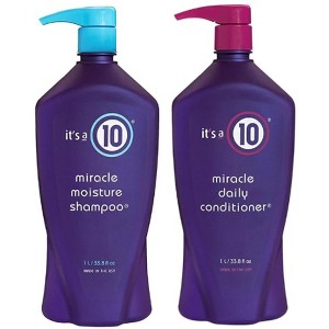 It's a 10 Miracle Moisture SHAMPOO & Daily CONDITIONER (33.8 oz XXL LITER) Ten Benefits DUO SET KIT - 1 of 2
