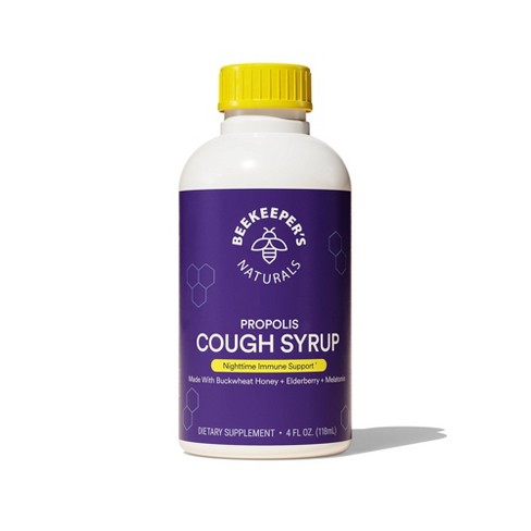 Beekeepers Naturals Nighttime Propolis Cough Syrup - 4 Fl Oz : Target