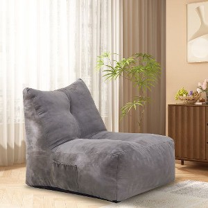 CAVINAS Bean Bag Chair, Inflatable Floor Beanbags Filled with High-Density Foam, Memory Foam Cozy Lazy Sofa for Living Spaces - 1 of 4