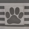 Bone Dry Collapsible Soft Round Pet Storage Bin Stripe Paw Patch, Gray, Small - 2 of 4