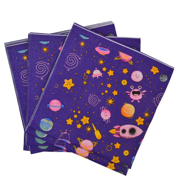 Anna + Pookie Girl Astronaut Disposable Paper Party Napkins 20 Ct., 1 of 3