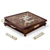 WS Game Company Scrabble Luxury Edition Board Game with Rotating Wooden Game Board - 2 of 4