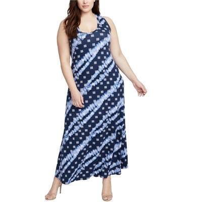 Rachel Roy Womens Tie Dye Maxi Dress