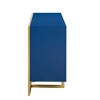 Sideboard Buffet Cabinet With Storage, Wood Kitchen Coffee Bar Buffet Cupboard Cabinet, Storage Console Table With 4 Doors And Unique Metal Legs - 4 of 4
