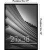 Americanflat 15x15 Picture Frame with Polished Plexiglass - Use as 12x12 Frame with Mat or 15x15 Frame Without Mat - Streamline Collection- Black - 2 of 4