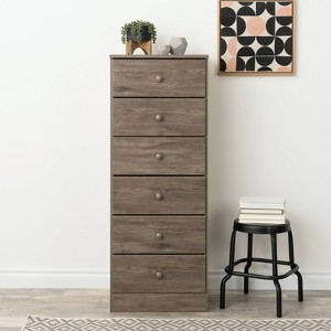 Astrid 6 Drawer Tall Chest - Prepac - 1 of 4