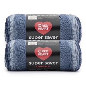 Red Heart Super Saver Yarn 12 Pack-Navy - 1 of 3