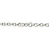 Black Bow Jewelry 4.4mm, Sterling Silver Oval Solid Rolo Chain Necklace - 4 of 4